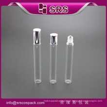Novo produto 10ml rolo de garrafa de vidro em garrafa de vidro com cuidado de olho de bola de aço para massagem